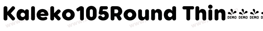 Kaleko105Round Thin字体转换